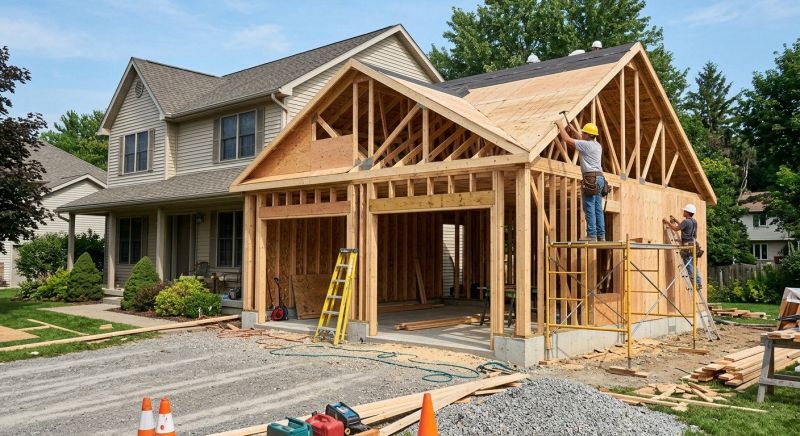 Attached Garage Construction in Pearland, TX