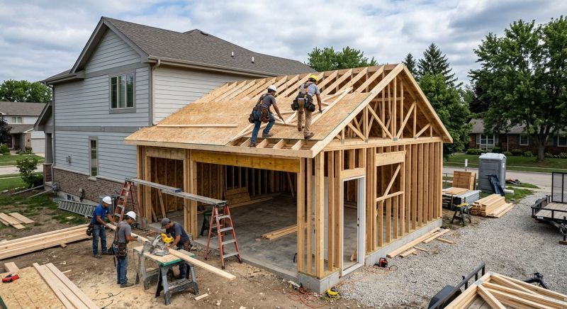 Detached Garage Construction in Houston, TX
