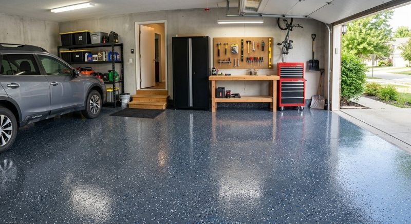 Epoxy Garage Flooring Installation in Frederick, MD
