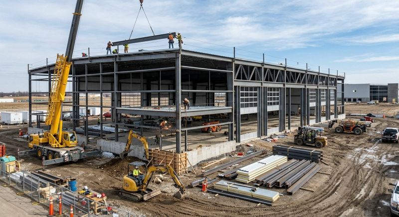 Industrial Garage Construction in Conroe, TX