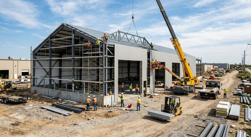 Industrial Garage Construction in Katy, TX